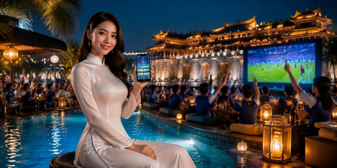 Người chơi đặt cược bóng đá trên điện thoại tại Huế
